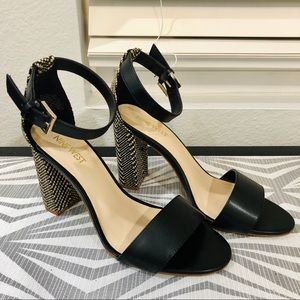 Nine West Black and Cream Heels